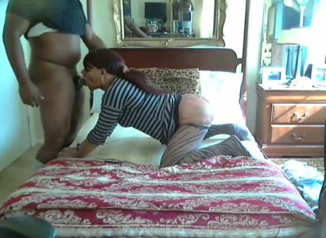 Video: Homemade interracial fucking movie features transsexual SweetCheeksxxx sucking BBC